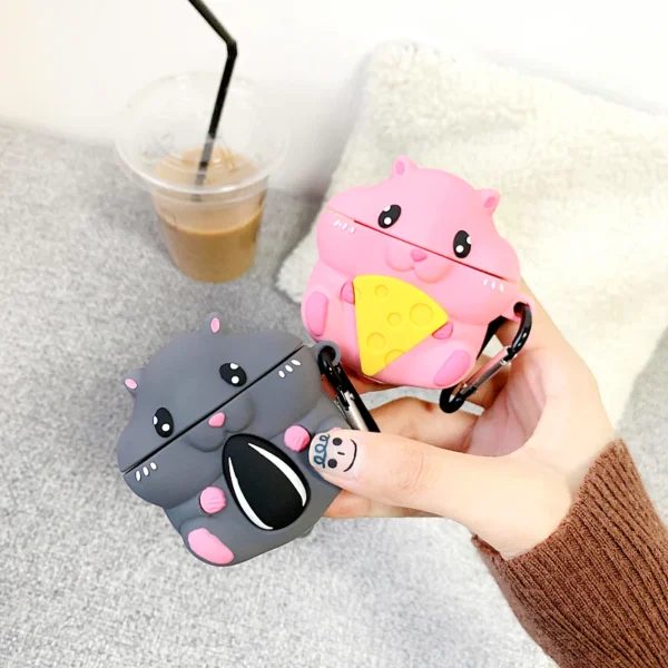 Cute Hamster Airpods Case For Iphone